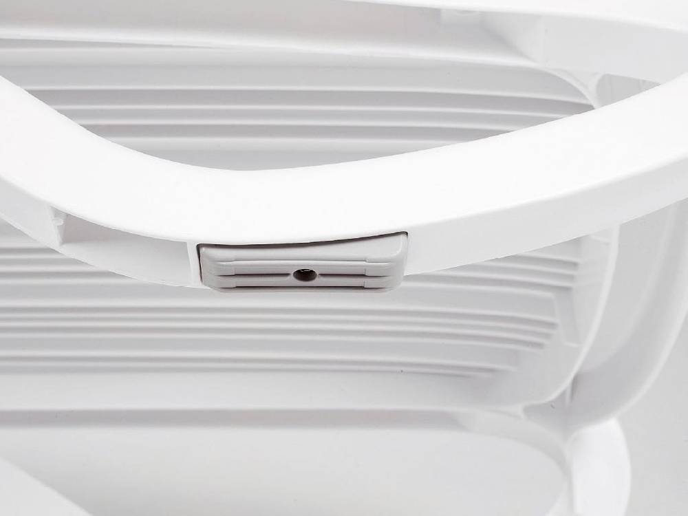 Шезлонг-лежак пластиковый, Tropico, 1700-1945х690х910 мм,  белый