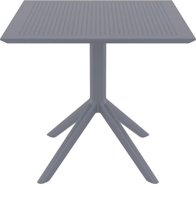 Стол пластиковый, Sky Table 80, 800х800х740 мм,  темно-серый