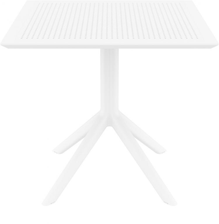 Стол пластиковый, Sky Table 80, 800х800х740 мм,  белый