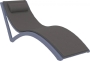 Подушка-подголовник для шезлонга, Slim, 410х230х50 мм,  темно-серый