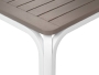 Стол пластиковый раздвижной, Alloro 140 Extensible, 1400-2100х1000х730 мм,  белый, тортора